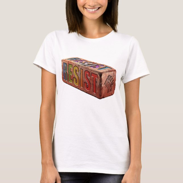 LGBTQ+ "RESIST" Brick T-Shirt (Front)