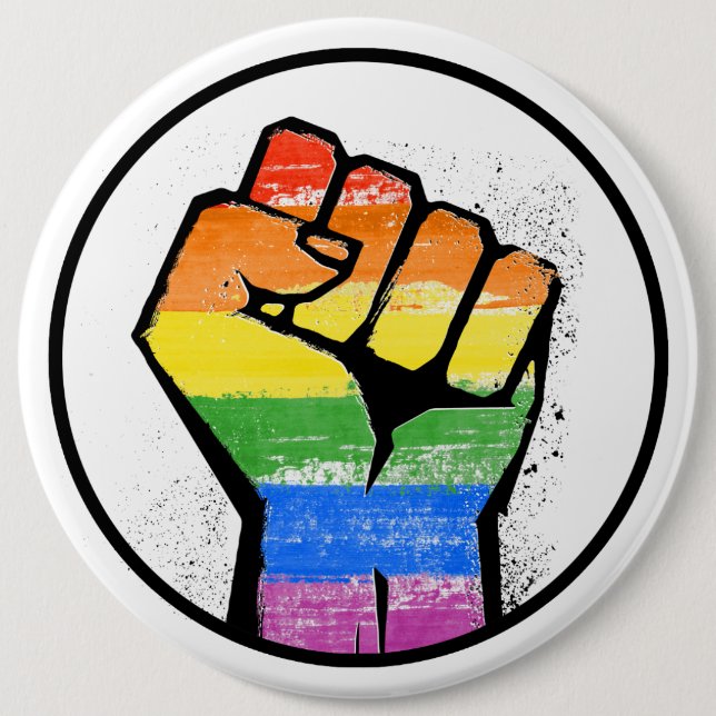 LGBTQ RESISTANCE - -  BUTTON (Front)