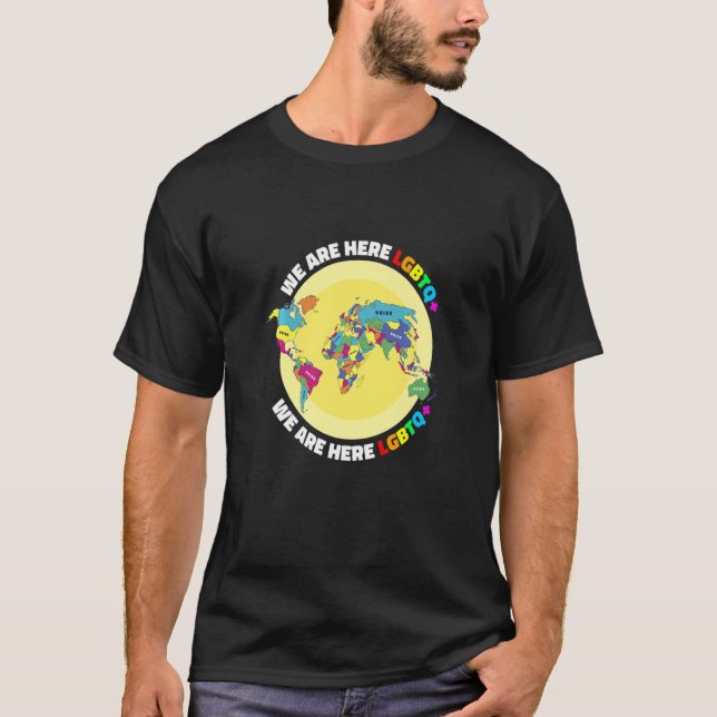 Lgbtq+ Respekt Lgbt Equivalent Human Card Earth   T-Shirt (Front)