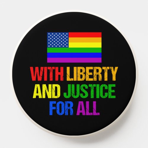 LGBTQ Rights Rainbow American Flag Gay Pride PopSocket