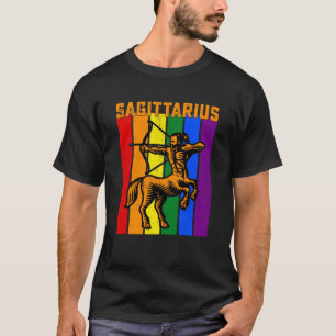 LGBTQ Sagittarius Zodiac Sign Vintage Astrology T-Shirt