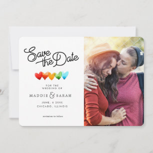 LGBTQ - Save the Date Script with Photo