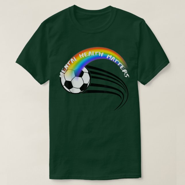 Lgbtq Soccer Pride Mental Health Matters3053 1385  T-Shirt (Design Front)