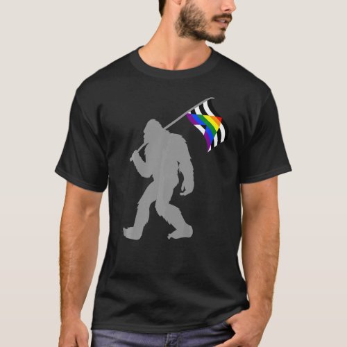 Lgbtq Straight Alliance Pride Flag On Straight Gay T_Shirt