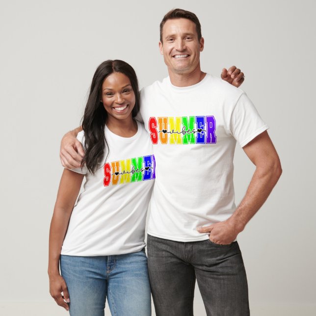 LGBTQ Summer Vibes | Rainbow Pride T-Shirt (Unisex)