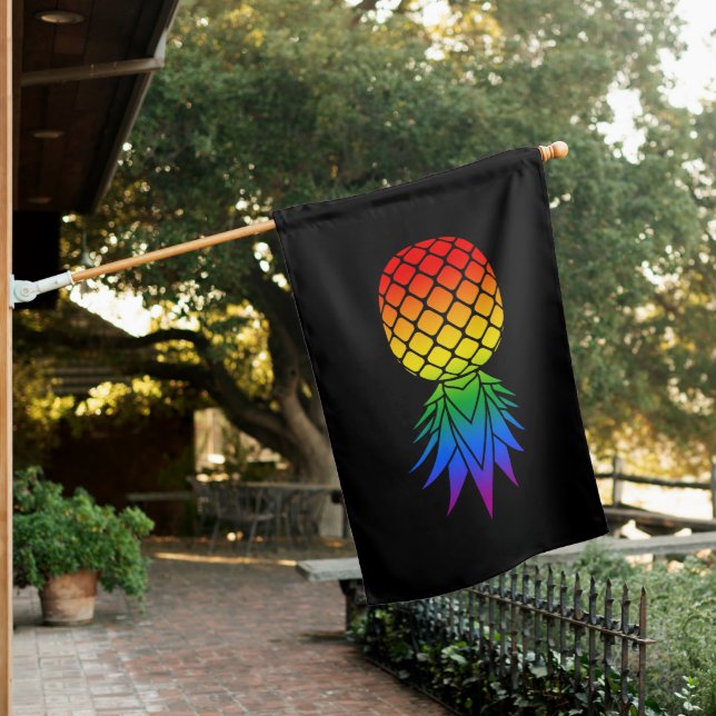 LGBTQ Swinger Pride (Black) House Flag (In SItu)