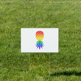 LGBTQ Swinger Pride (White) Sign