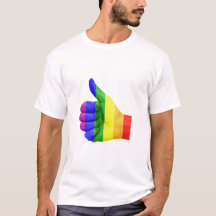 LGBTQ Thumbs Up Rainbow Hand