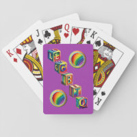 LGBTQ Toy Blocks Gay Pride Playing Cards