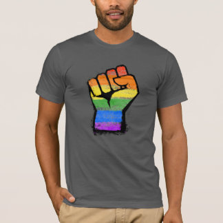 LGBTQ Traditional Rainbow Pride Fist T-Shirt