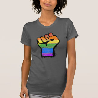 LGBTQ Traditional Rainbow Pride Fist T-Shirt