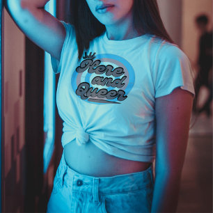 LGBTQ: Trans Flag - Here and Queer T-Shirt