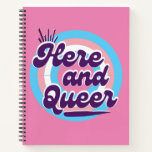 Lgbtq: Transgender Flag - Here And Queer Notebook at Zazzle