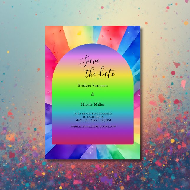 Lgbtq transgender wedding invitation (Creator Uploaded)