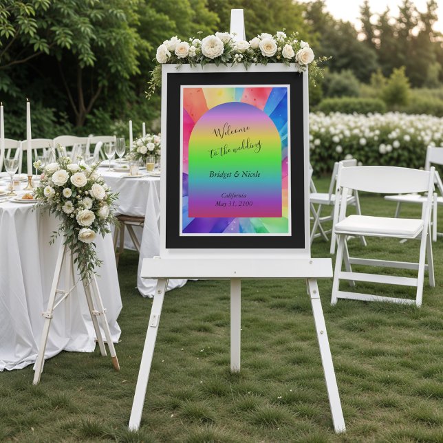 lgbtq transgender wedding welcome foam board (Creator Uploaded)