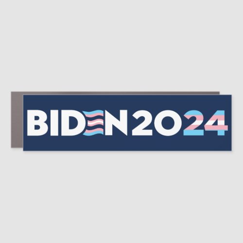 LGBTQ Transgenders For Biden 2024 Bumper Car Magnet