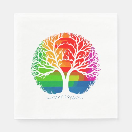 LGBTQ Tree _ Equality and Diversity Napkins