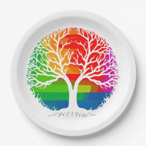 LGBTQ Tree _ Equality and Diversity Paper Plates