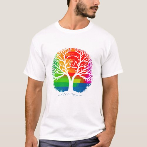 LGBTQ Tree _ Equality and Diversity T_Shirt