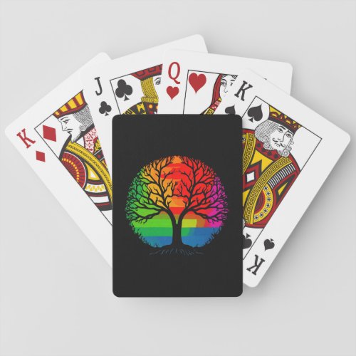 LGBTQ Tree Equality  Diversity Playing Cards