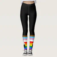 LGBT Rainbow Gay Pride Flag Leggings, Zazzle