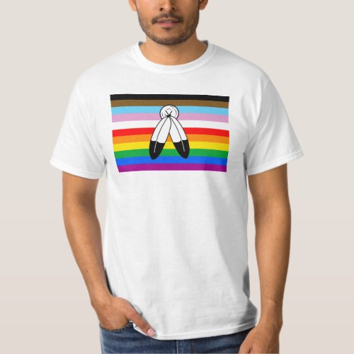 LGBTQ Two_Spirit Progress Pride Flag T_Shirt