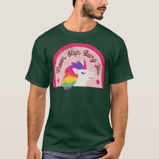 LGBTQ+ Unicorn Never stop being you (Halftone)  T-Shirt
