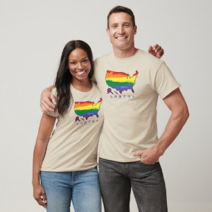 LGBTQ+ US Proud AF T-Shirt