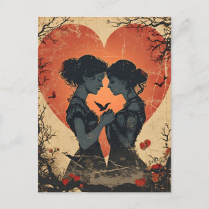 LGBTQ Vintage Valentine's day  Postcard