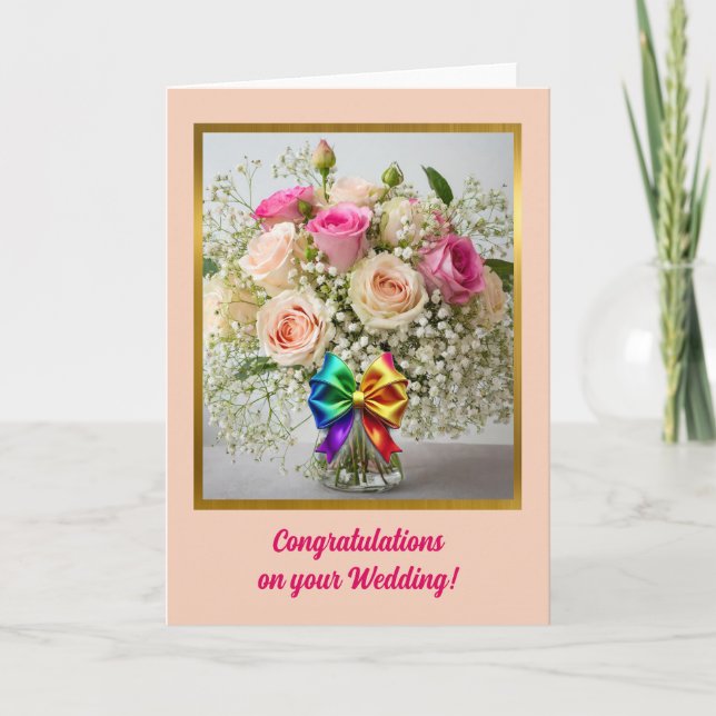 LGBTQ+ Wedding Congratulations Card (Front)