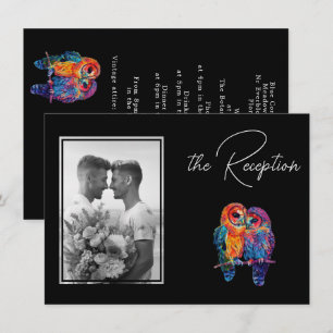 LGBTQ+ with photo Reception Details  Eternal Unity Enclosure Card
