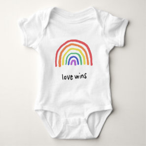 LGBTQA+ PRIDE [Love Wins] Baby Bodysuit