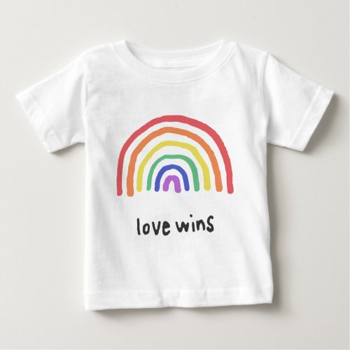 LGBTQA PRIDE Love Wins Baby T_Shirt