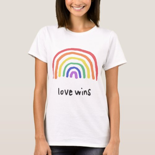 LGBTQA PRIDE Love Wins T_Shirt
