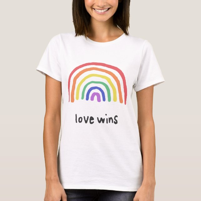 LGBTQA+ PRIDE [Love Wins] T-Shirt (Front)