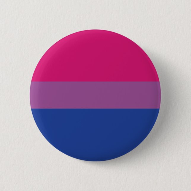 LGBTQI+ Bisexual Pride Flag Button (Front)