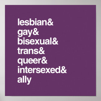 LGBTQI LIST POSTER