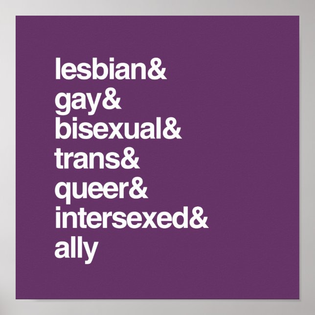 LGBTQI LIST POSTER (Front)