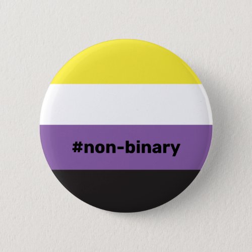LGBTQI Non_Binary Pride Flag Button