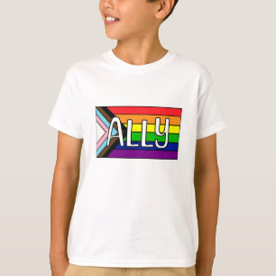 LGBTQIA+ Ally Rainbow Flag T-Shirt