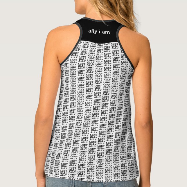 LGBTQIA+ALLY TANK TOP (Back)