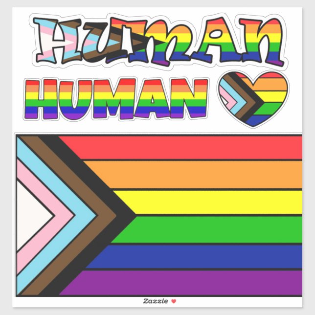  LGBTQIA+ Flag Pride and Support  Sticker (Sheet)