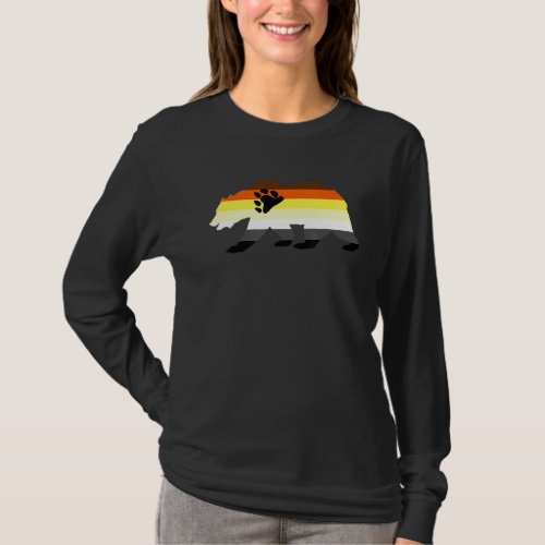 Lgbtqia Gay Bear Pride Ibb Pride Gay Bear Flag T_Shirt