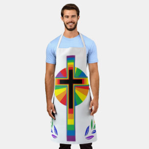 LGBTQIA+ Pride Christian Apron