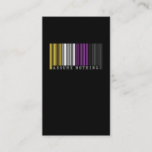LGBTQIA Pride Lesbian Gay Bisexual Queer Asexual Business Card