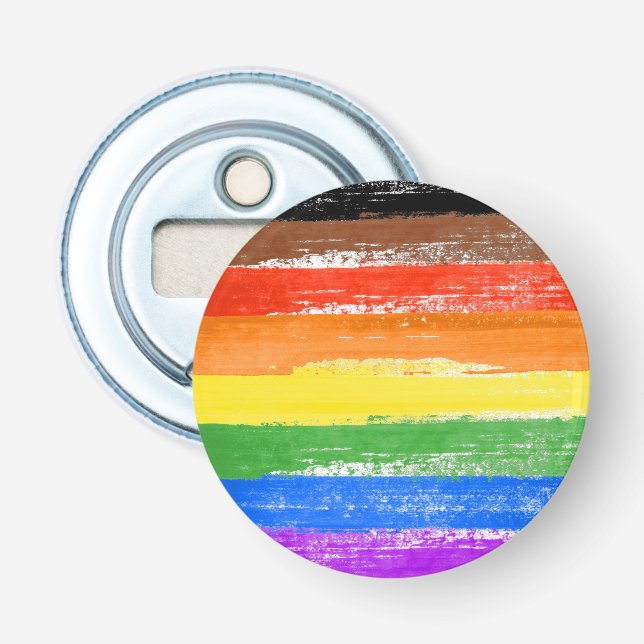 LGBTQIA+ Pride Paint Bottle Opener (Front)