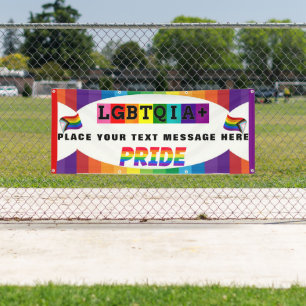 LGBTQIA+ PRIDE Parade and Wall Personalized Banner