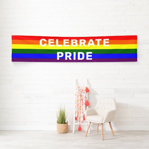 LGBTQIA Pride Rainbow Banner
