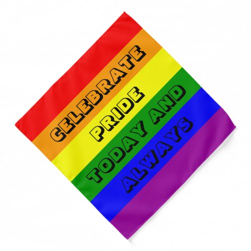LGBTQIA Pride Rainbow Flag Bandana