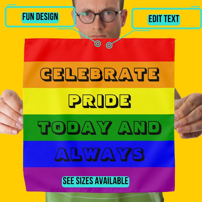 LGBTQIA Pride Rainbow Flag Bandana (Please enjoy our design and see the others in the collection.)